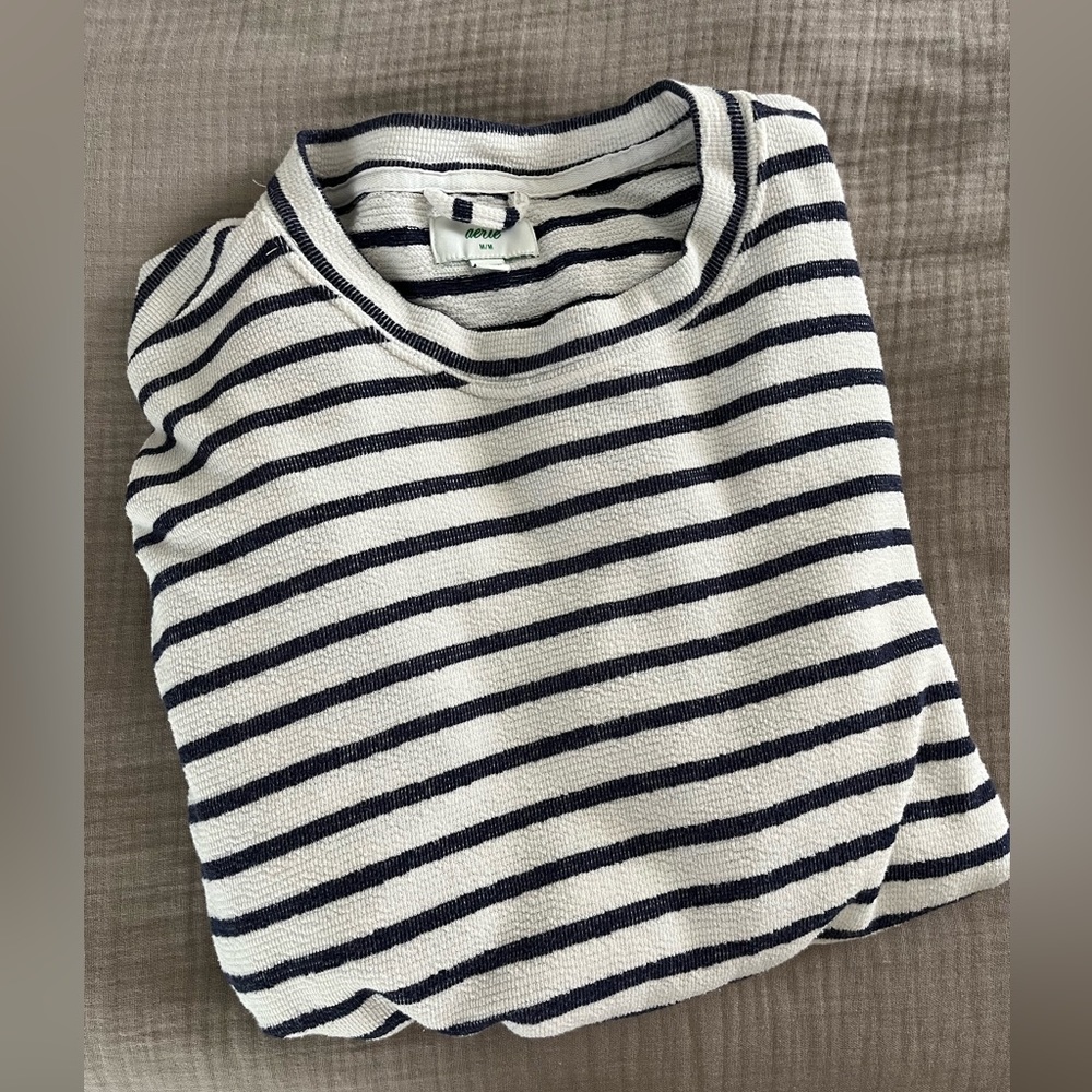 Aerie Striped Sweatshirt